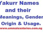 Yakurr Names and their Meanings, Gender & Origin